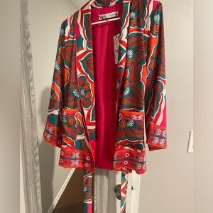 NWT ZARA belted kimono